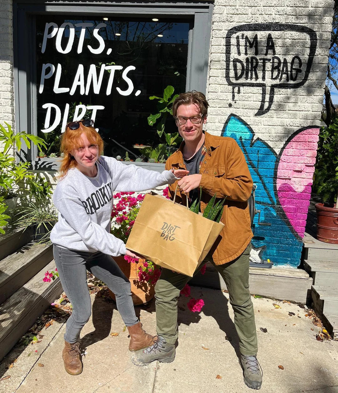 Dirt Bag plant shop in Houston, Texas